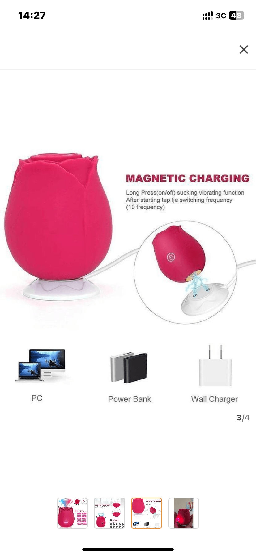 Rose Kiss Suction Toy